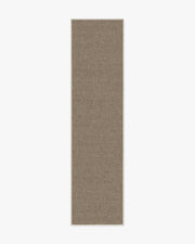 Burlap Solid — Halı, Dove Kahverengi, RUNNER, beyaz zemin, 2x10