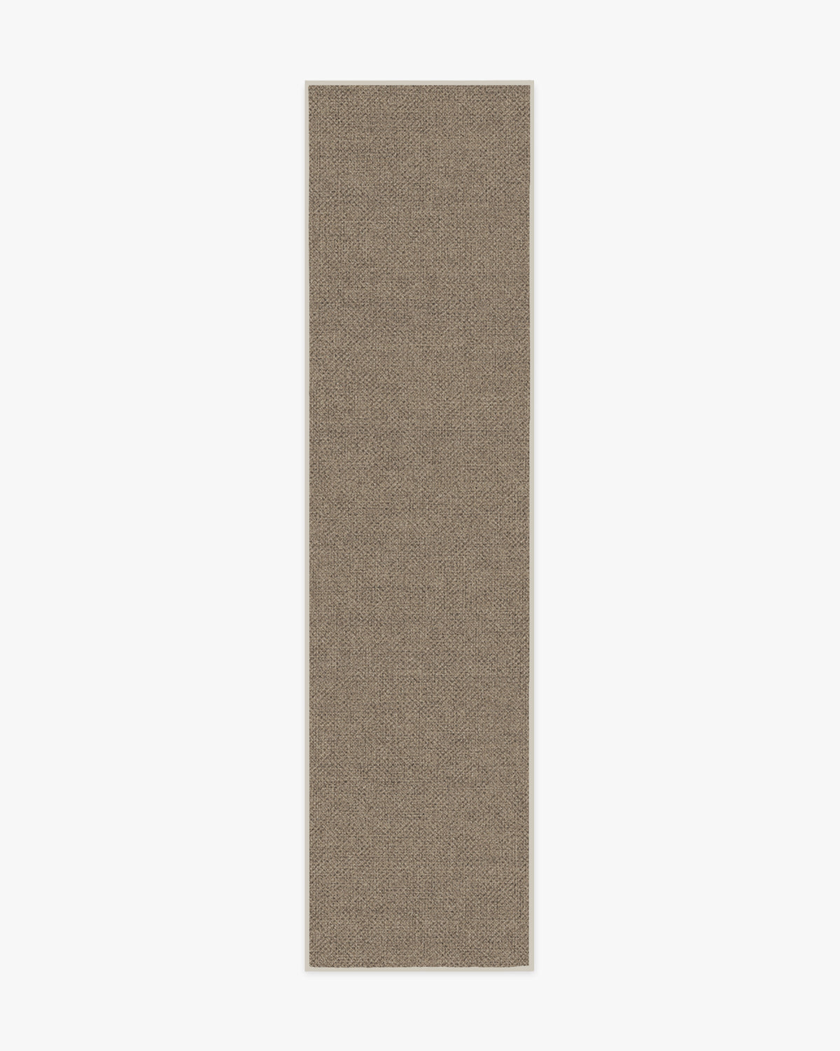 Burlap Solid — Halı, Dove Kahverengi, RUNNER, beyaz zemin, 2x10