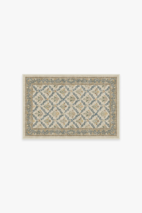 Morris And Co Bellflowers — Halı, Fildişi Altın, AREA, beyaz zemin, 2x3
