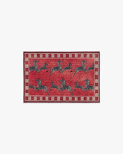Zebras — Halı, Kırmızı, AREA, beyaz zemin, 2x3