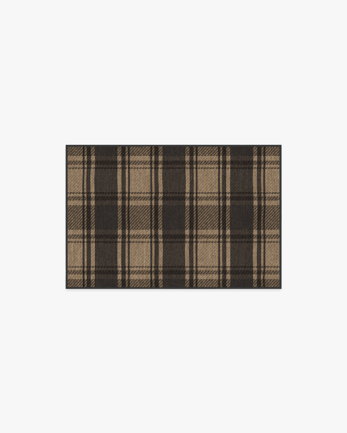 Easton Plaid — Halı, Antrasit Doğal, AREA, beyaz zemin, 2x3