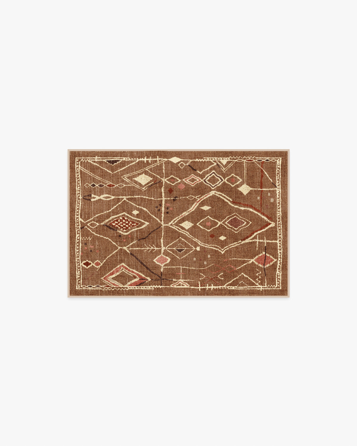 Saguaro Trail — Halı, Caramel Kahverengi, AREA, beyaz zemin, 2x3