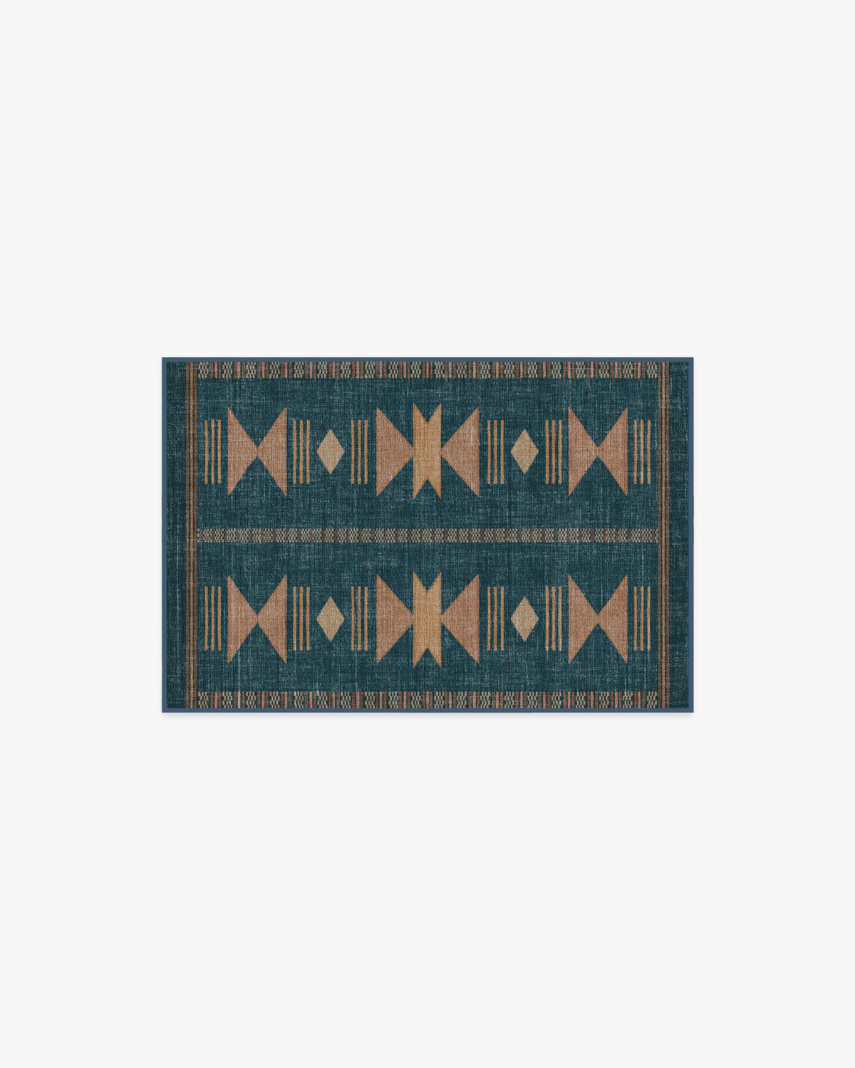 Lark — Halı, Mavi Gül, AREA, beyaz zemin, 2x3