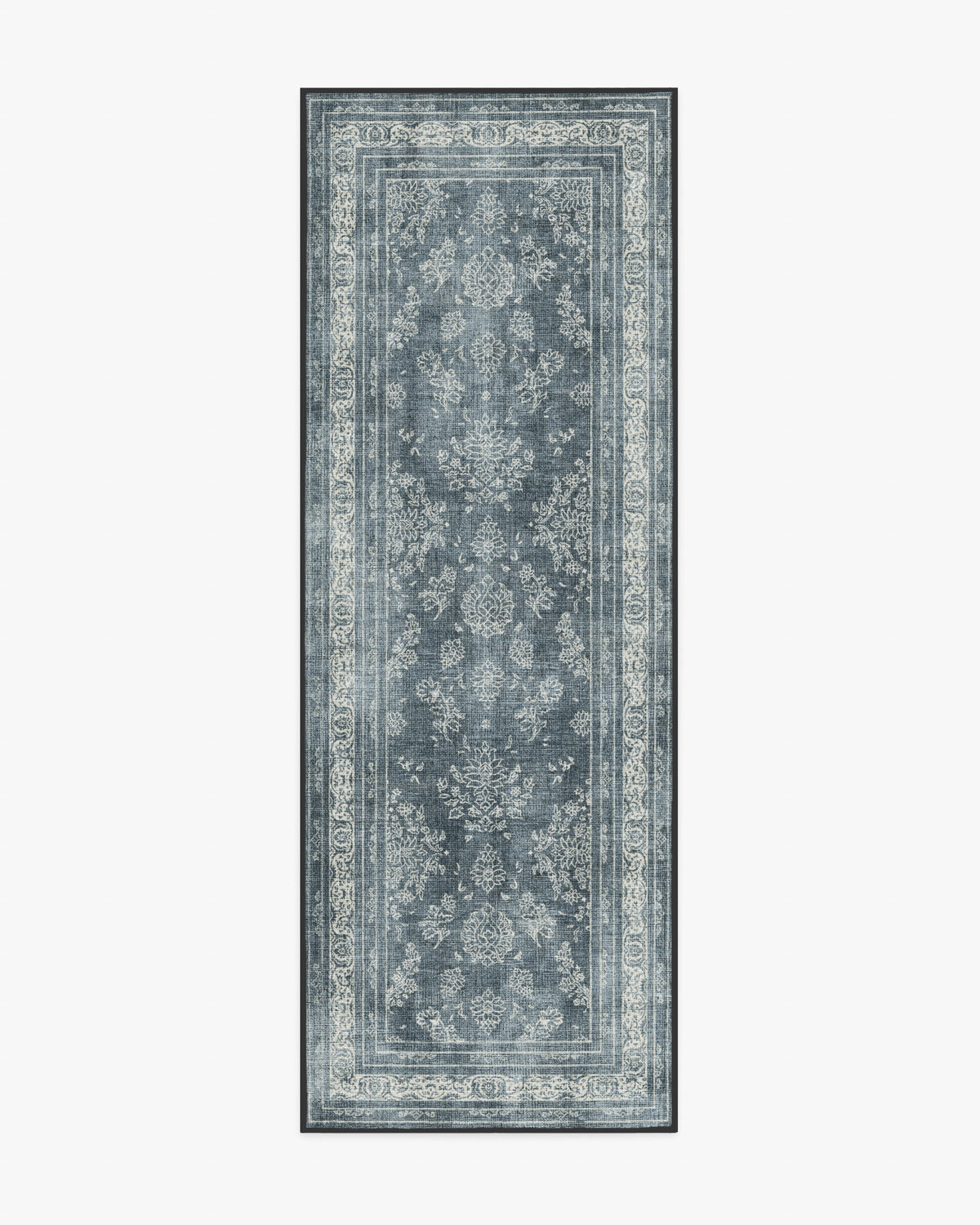Maelyn — Halı, Antrasit Nötr, RUNNER, beyaz zemin, 2x7