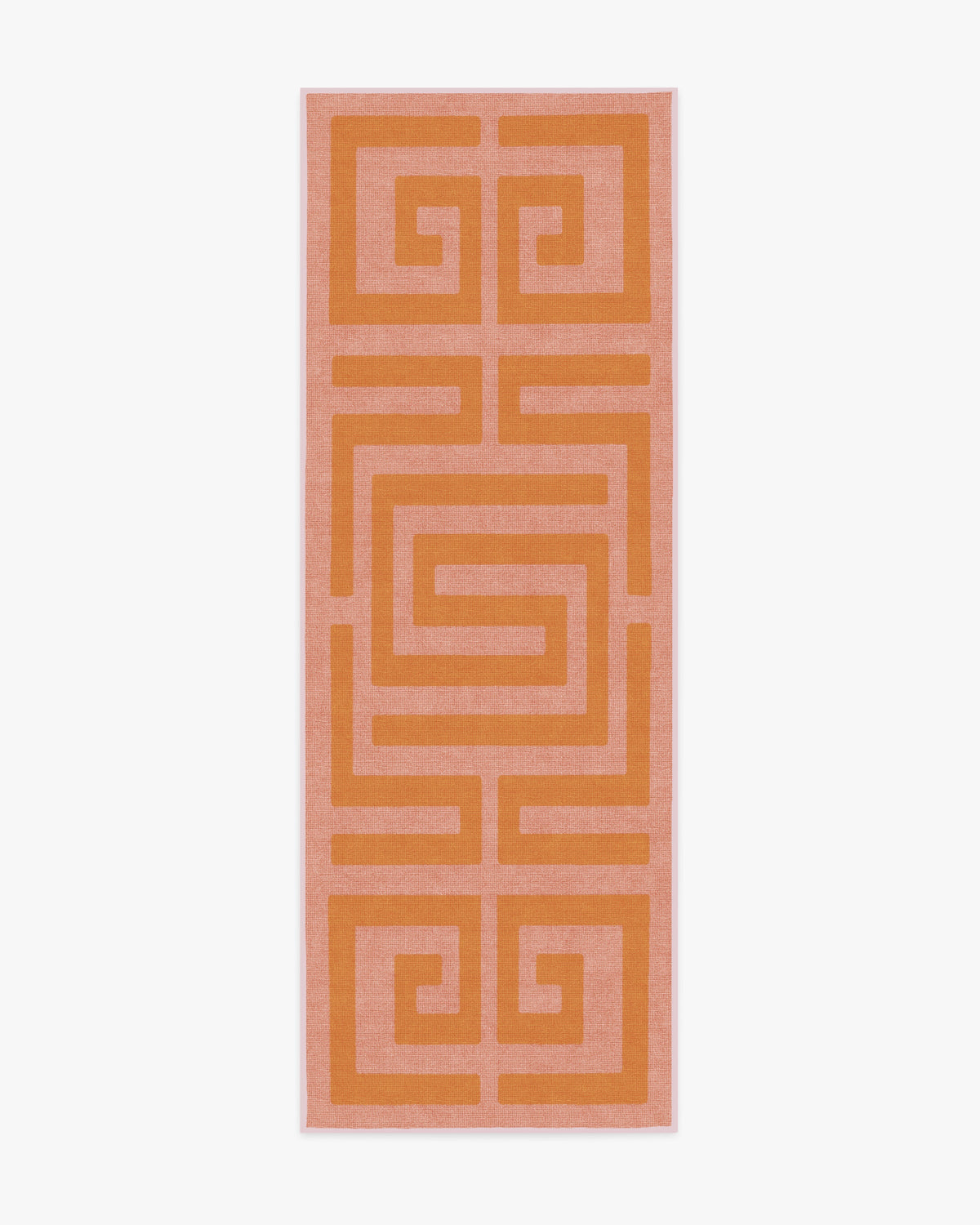 Maze — Halı, Pembe Turuncu, RUNNER, beyaz zemin, 2x7
