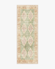 Zosia — Halı, Adaçayı Altın, RUNNER, beyaz zemin, 2x7