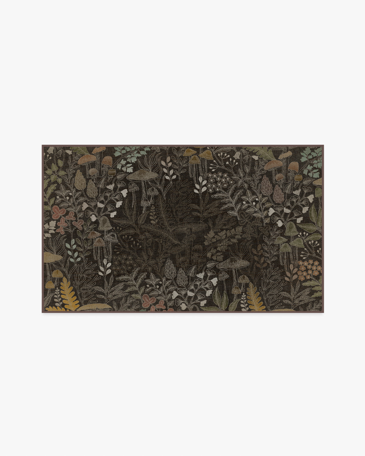 Wildwood — Halı, Kahverengi, AREA, beyaz zemin, 3x5