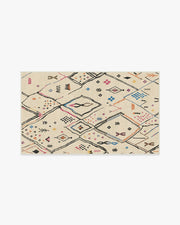 Pamir — Halı, Fildişi Çok Renkli, AREA, beyaz zemin, 3x5