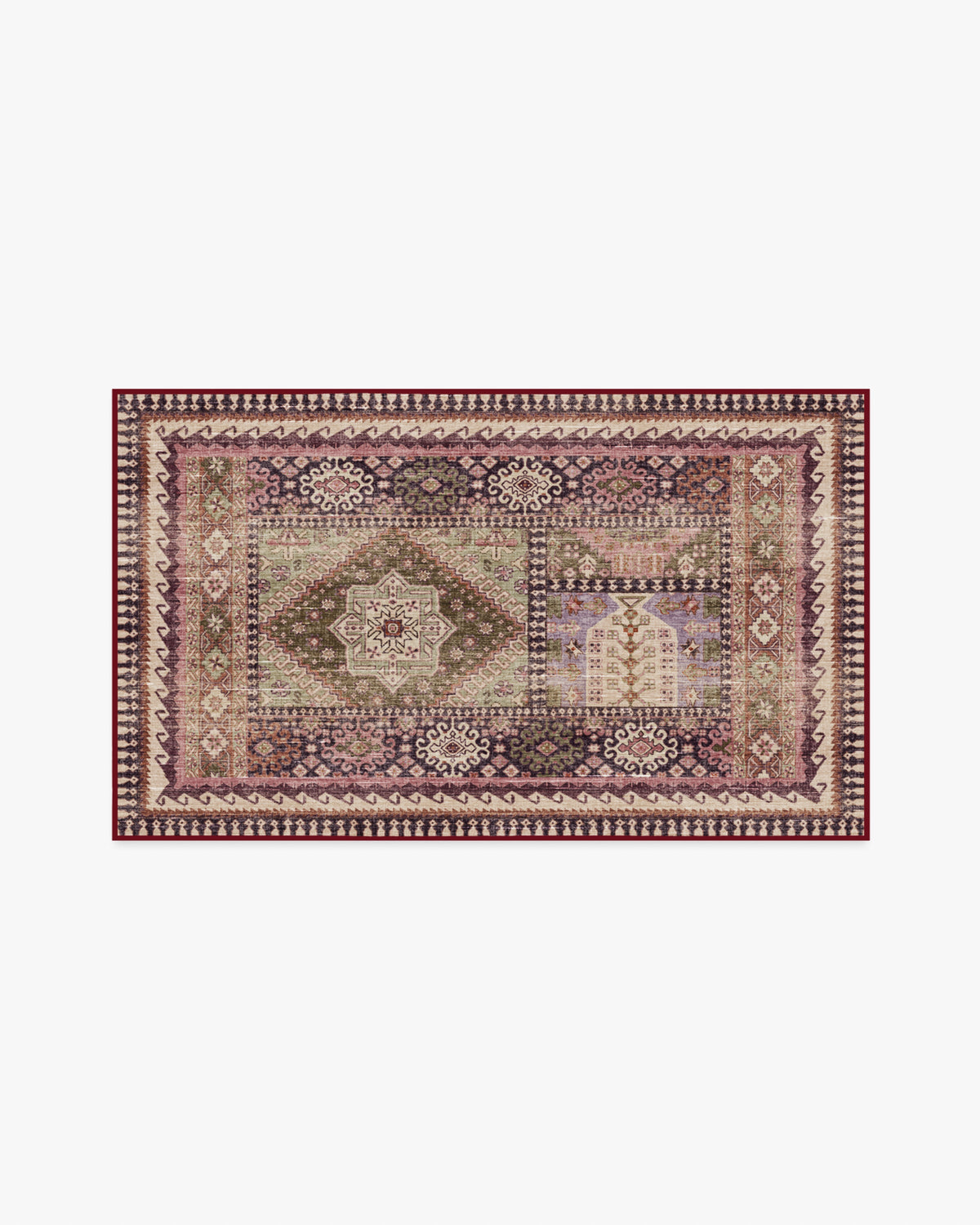 Rumi — Halı, Leylak Zeytin, AREA, beyaz zemin, 3x5
