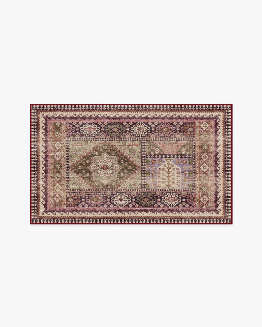 Rumi — Halı, Leylak Zeytin, AREA, beyaz zemin, 3x5