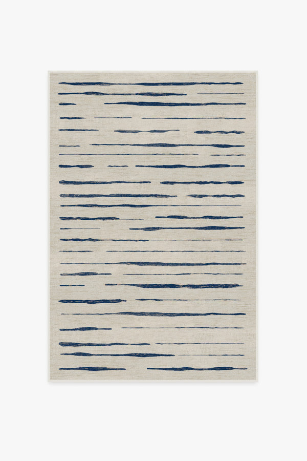 Talas Stripe — Halı, Çivit, AREA, beyaz zemin, 4x6