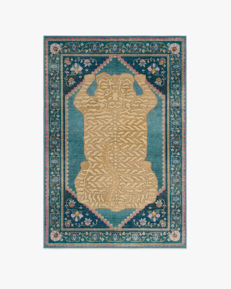 Tigris — Halı, Mavi, AREA, beyaz zemin, 4x6