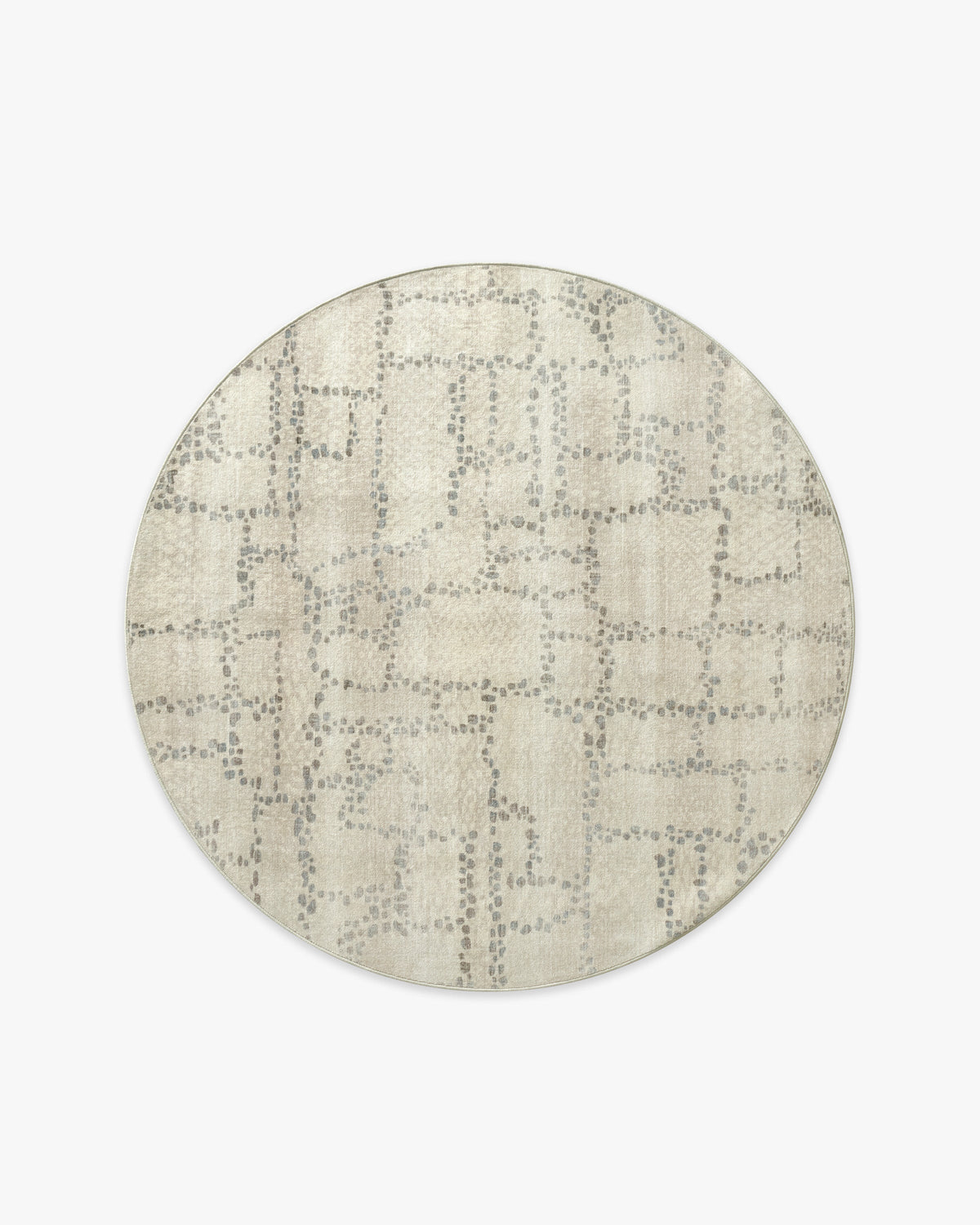 Aeren — Halı, Doğal Taş, ROUND, beyaz zemin, 6R