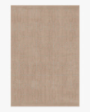 Diana Trellis — Halı, Gül Altın, AREA, beyaz zemin, 6x9