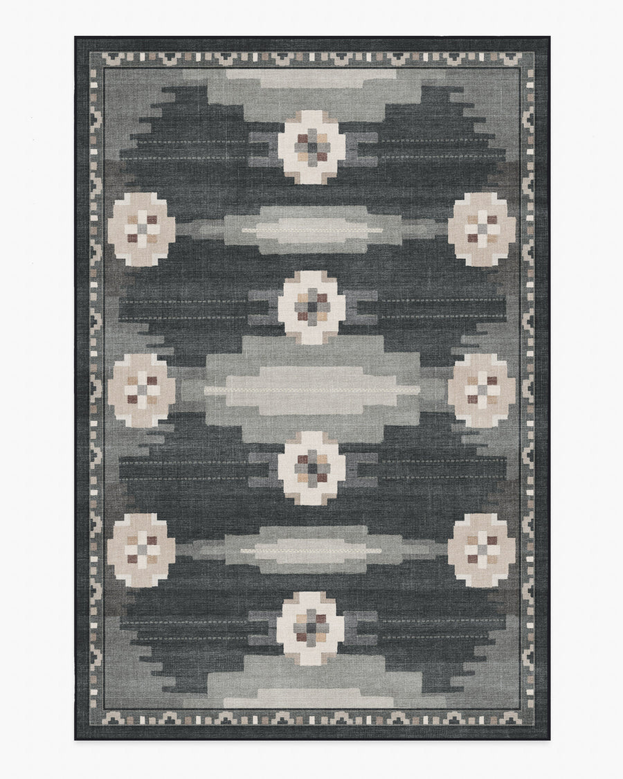 Annika — Halı, Antrasit, AREA, beyaz zemin, 6x9