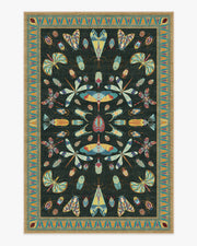 Flutterby — Halı, Antrasit, AREA, beyaz zemin, 6x9