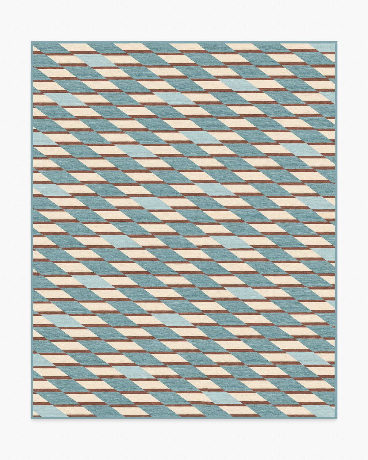 Tess — Halı, Arduvaz Mavisi, AREA, beyaz zemin, 8x10