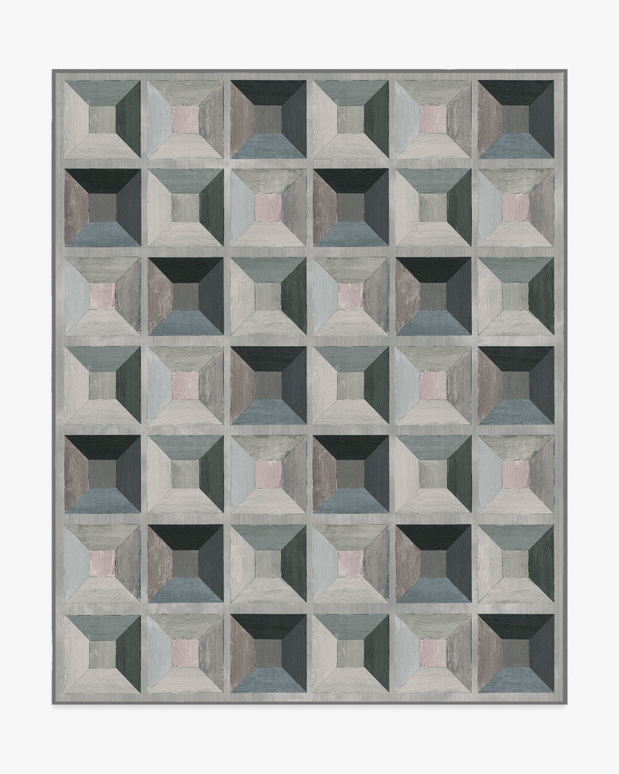 Hedra — Halı, Gri, AREA, beyaz zemin, 8x10