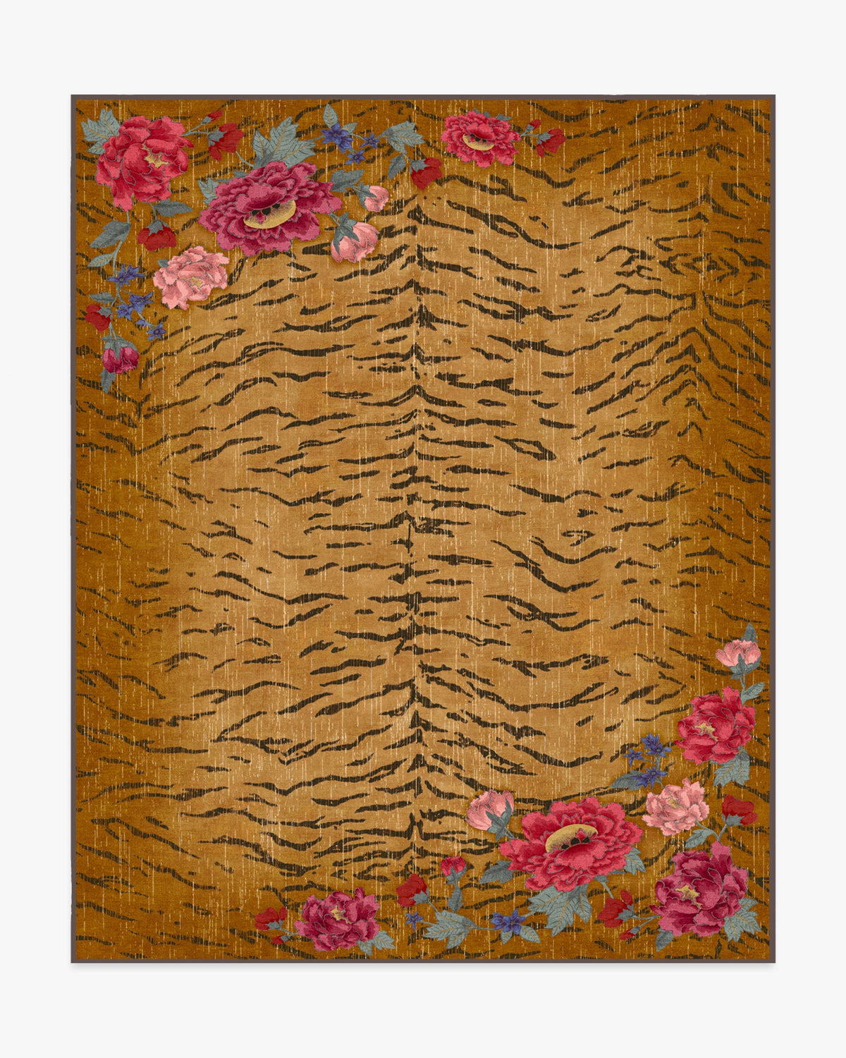 Bengal Bloom — Halı, Çok Renkli, AREA, beyaz zemin, 8x10