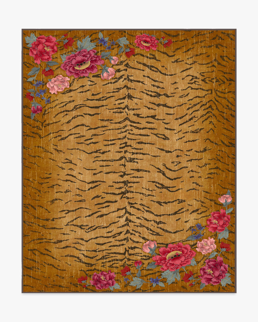 Bengal Bloom — Halı, Çok Renkli, AREA, beyaz zemin, 8x10
