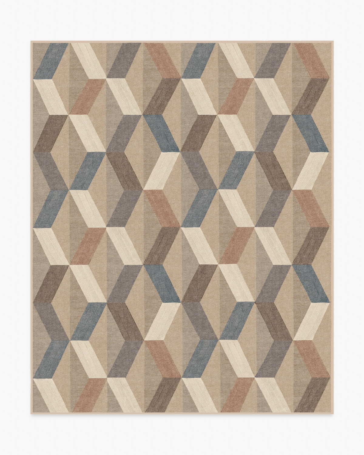 Kya — Halı, Bej, AREA, beyaz zemin, 8x10