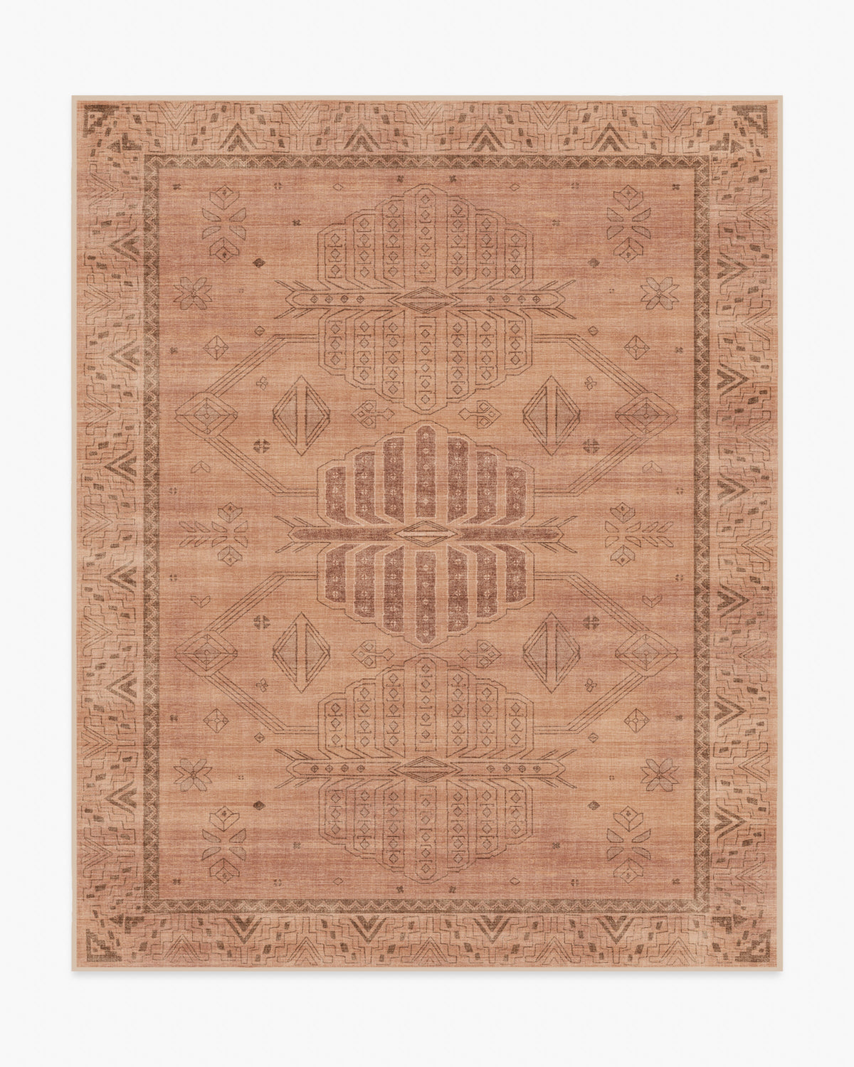 Zariah — Halı, Gül Pas, AREA, beyaz zemin, 8x10