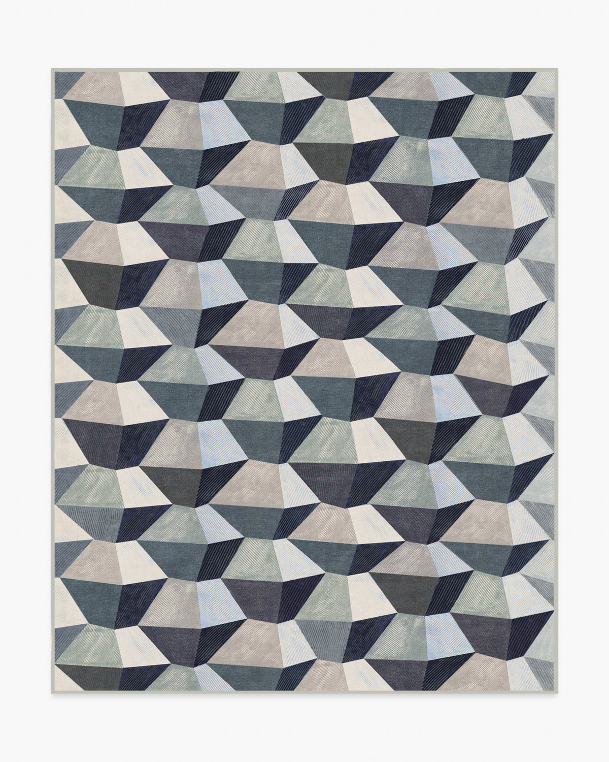Zeno — Halı, Antrasit, AREA, beyaz zemin, 8x10