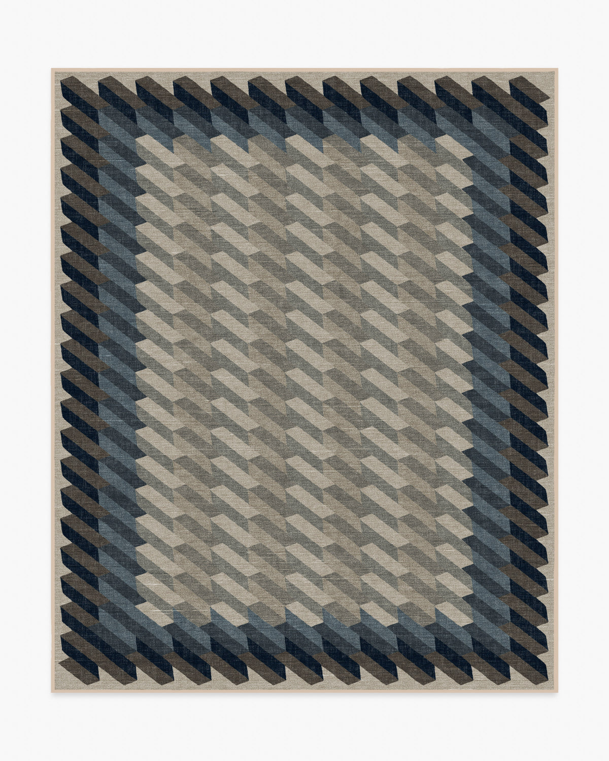 Echo — Halı, Antrasit, AREA, beyaz zemin, 8x10