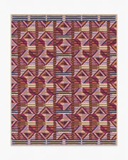 Paloma — Halı, Berry Kırmızı, AREA, beyaz zemin, 8x10