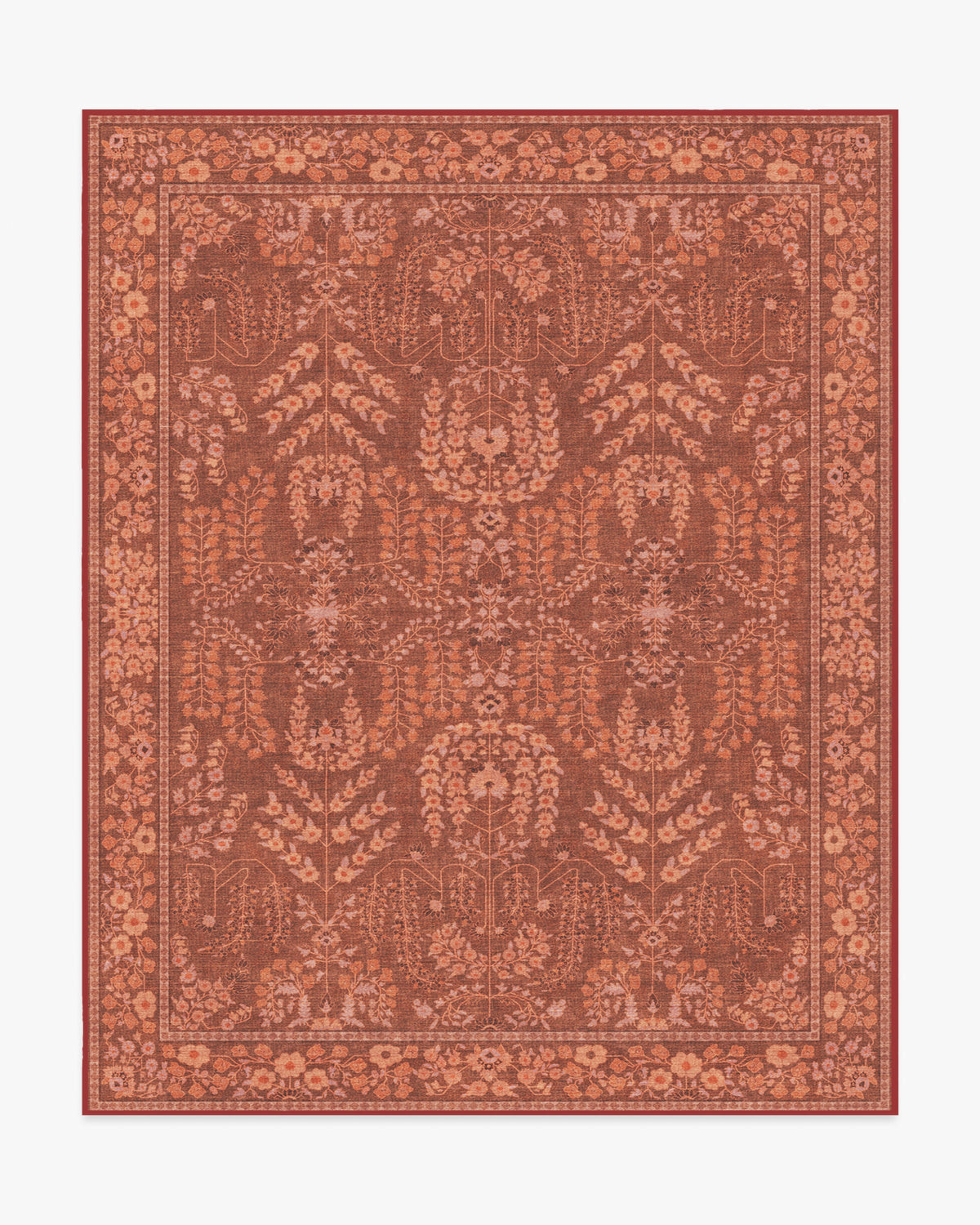 Amal — Halı, Terracotta, AREA, beyaz zemin, 8x10