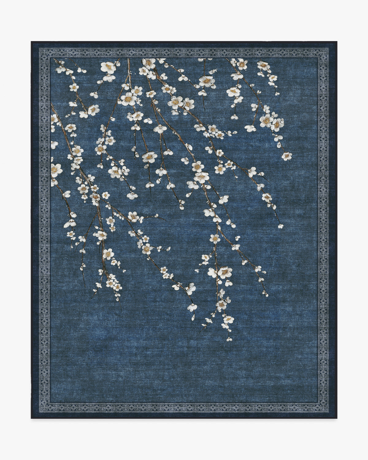 Sakura — Halı, Çivit, AREA, beyaz zemin, 8x10