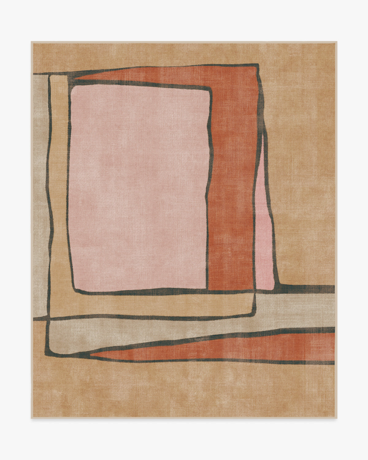 Ari — Halı, Doğal Çok Renkli, AREA, beyaz zemin, 8x10