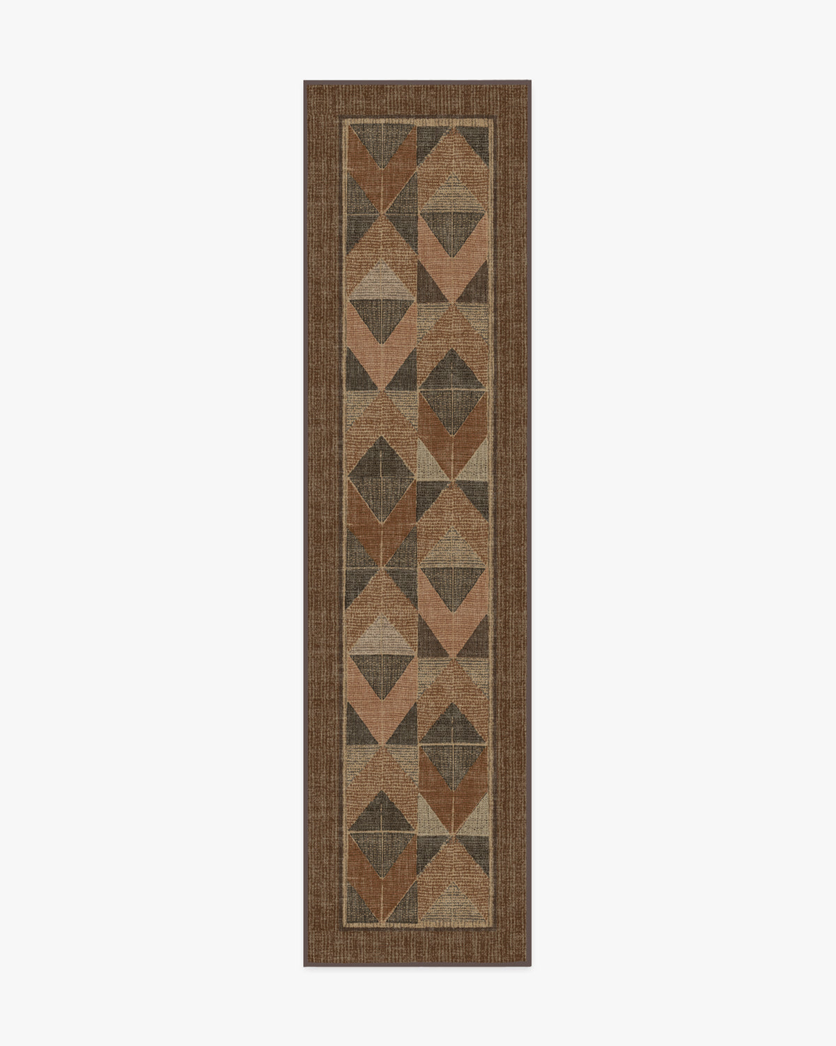 Ember — Halı, Bakır Kahverengi, RUNNER, beyaz zemin, 2x10