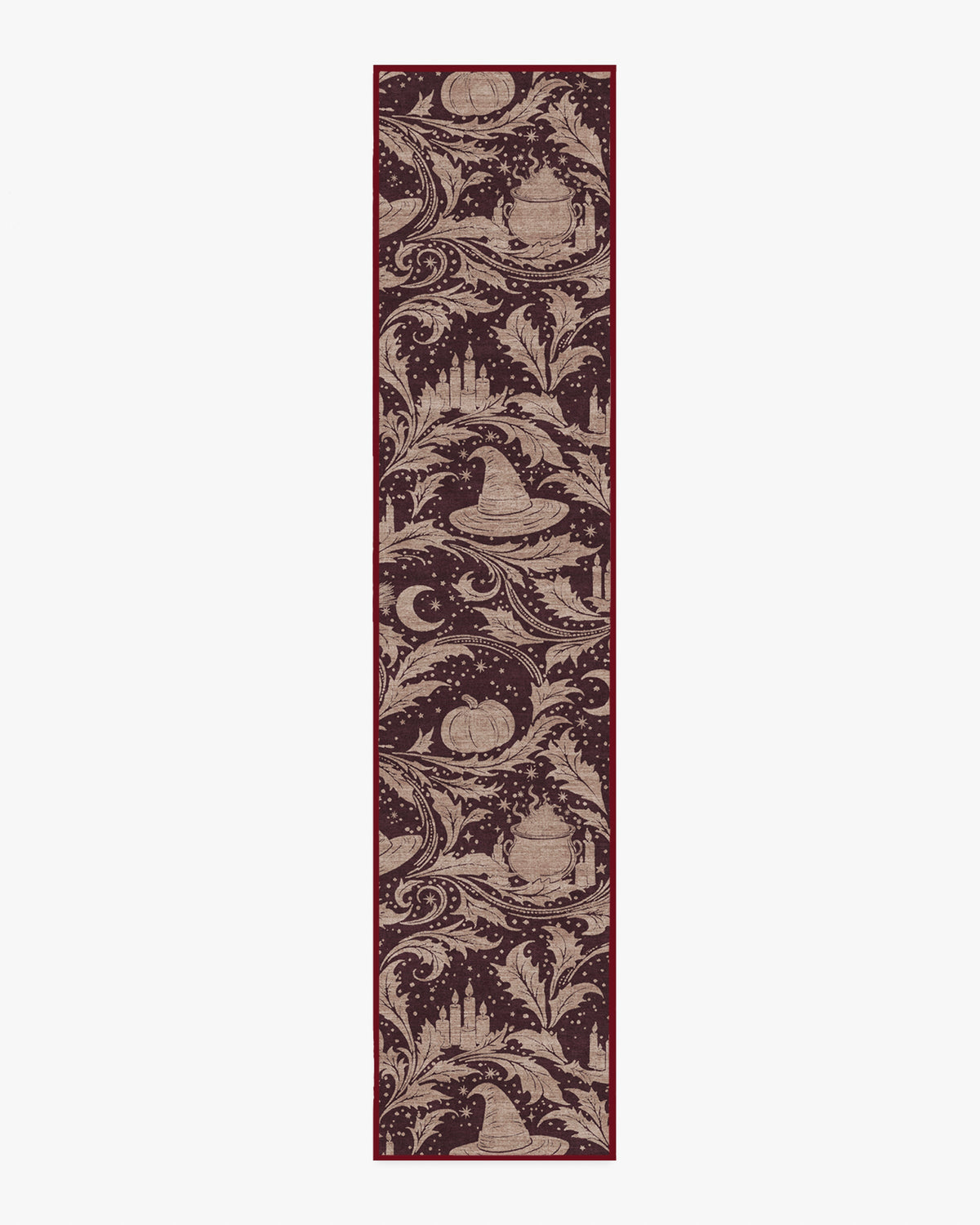 Autumn Alchemy — Halı, Bordo, RUNNER, beyaz zemin, 2x12