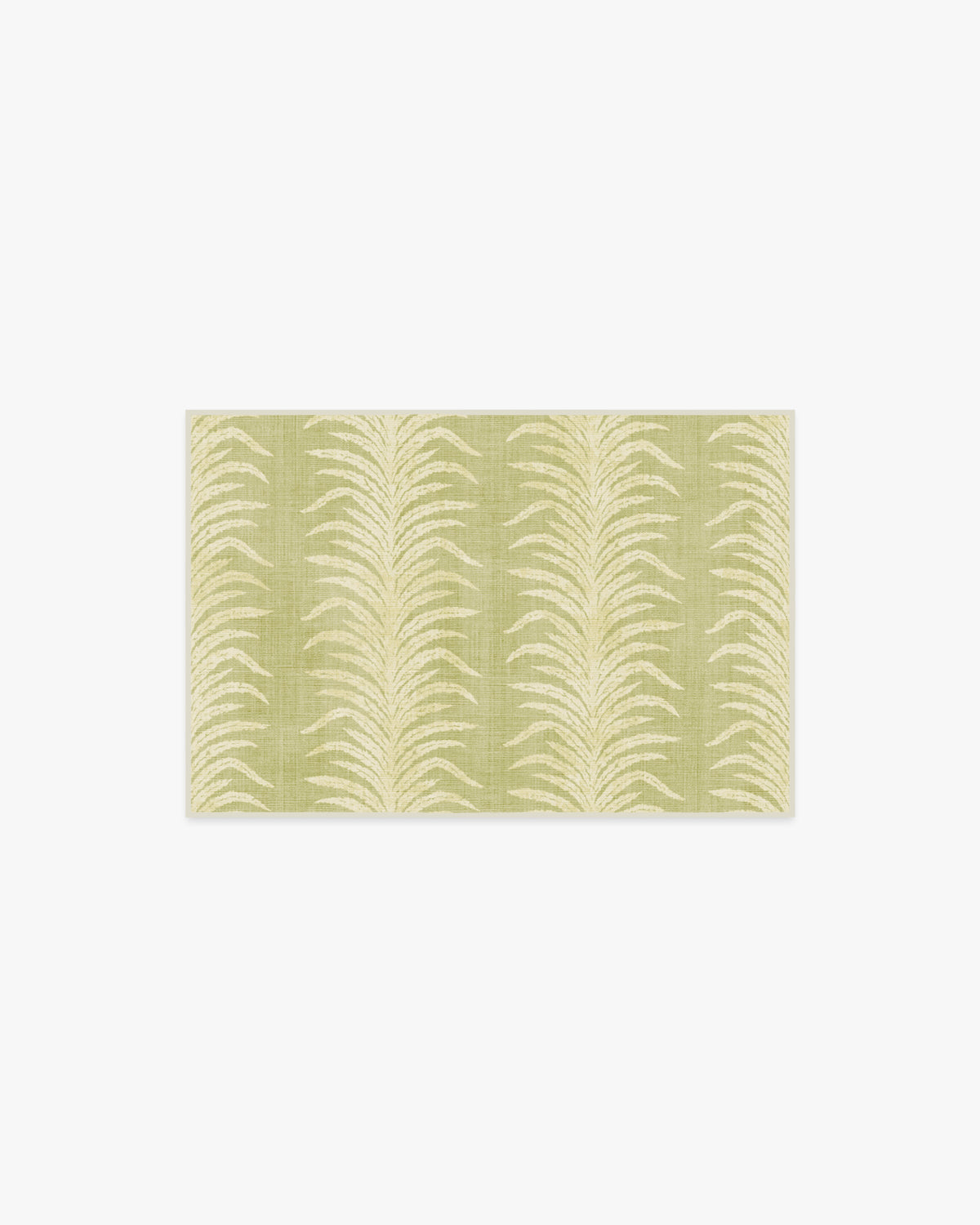 Tree Fern Matcha — Halı, Yeşil, AREA, beyaz zemin, 2x3