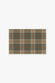 Dress Stewart Tartan — Halı, Haki, AREA, beyaz zemin, 2x3