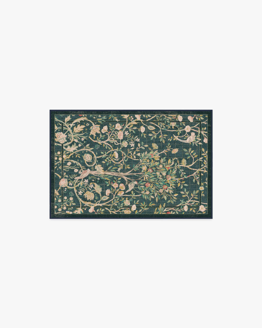 Morris And Co Melsetter — Halı, Turkuaz Yeşil, AREA, beyaz zemin, 2x3