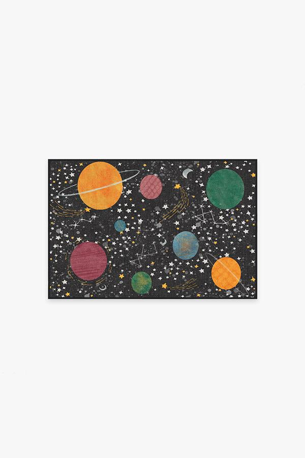 Outer Space — Halı, Siyah, AREA, beyaz zemin, 2x3
