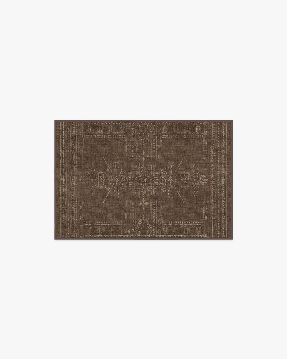 Amira — Halı, Kahverengi, AREA, beyaz zemin, 2x3