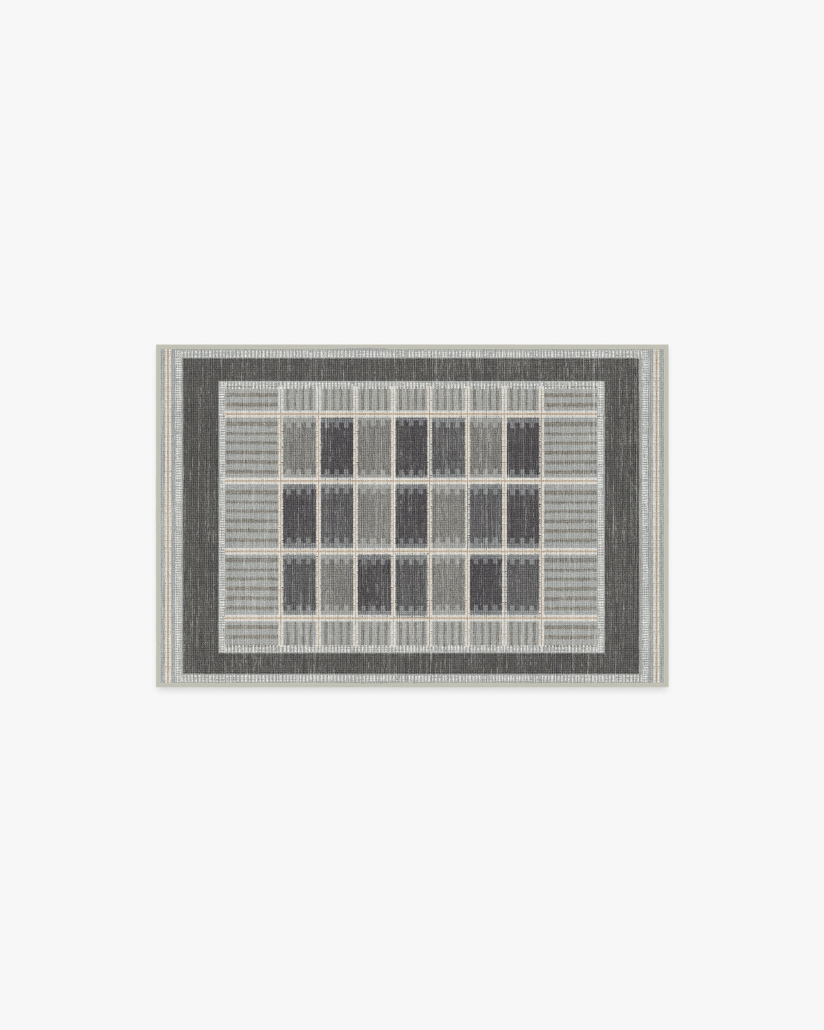 Agnes — Halı, Antrasit, AREA, beyaz zemin, 2x3