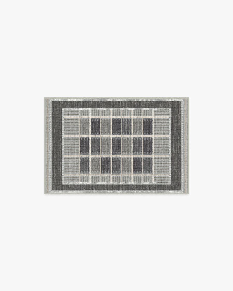 Agnes — Halı, Antrasit, AREA, beyaz zemin, 2x3