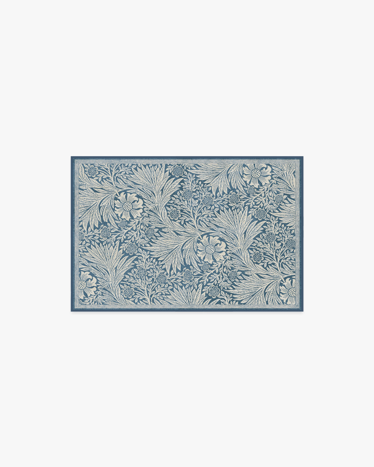 Morris And Co Marigold — Halı, Mavi, AREA, beyaz zemin, 2x3