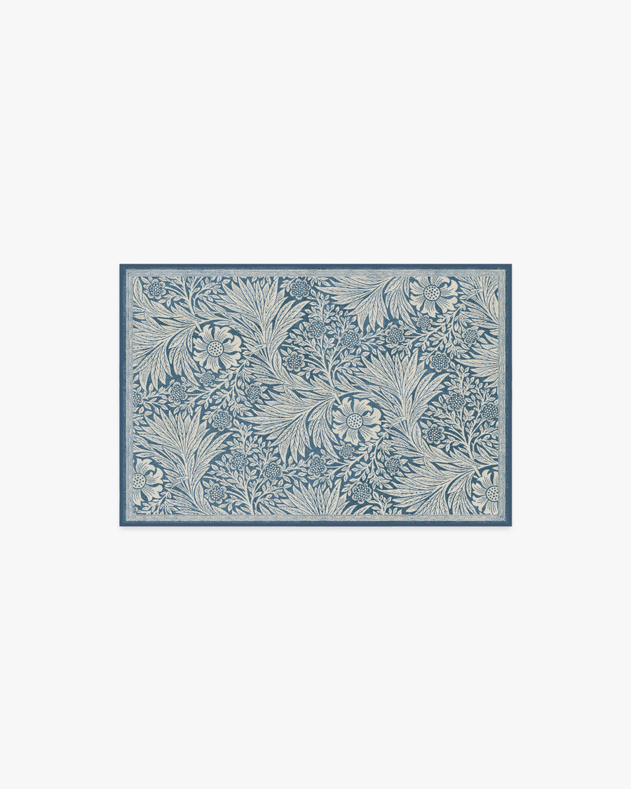 Morris And Co Marigold — Halı, Mavi, AREA, beyaz zemin, 2x3