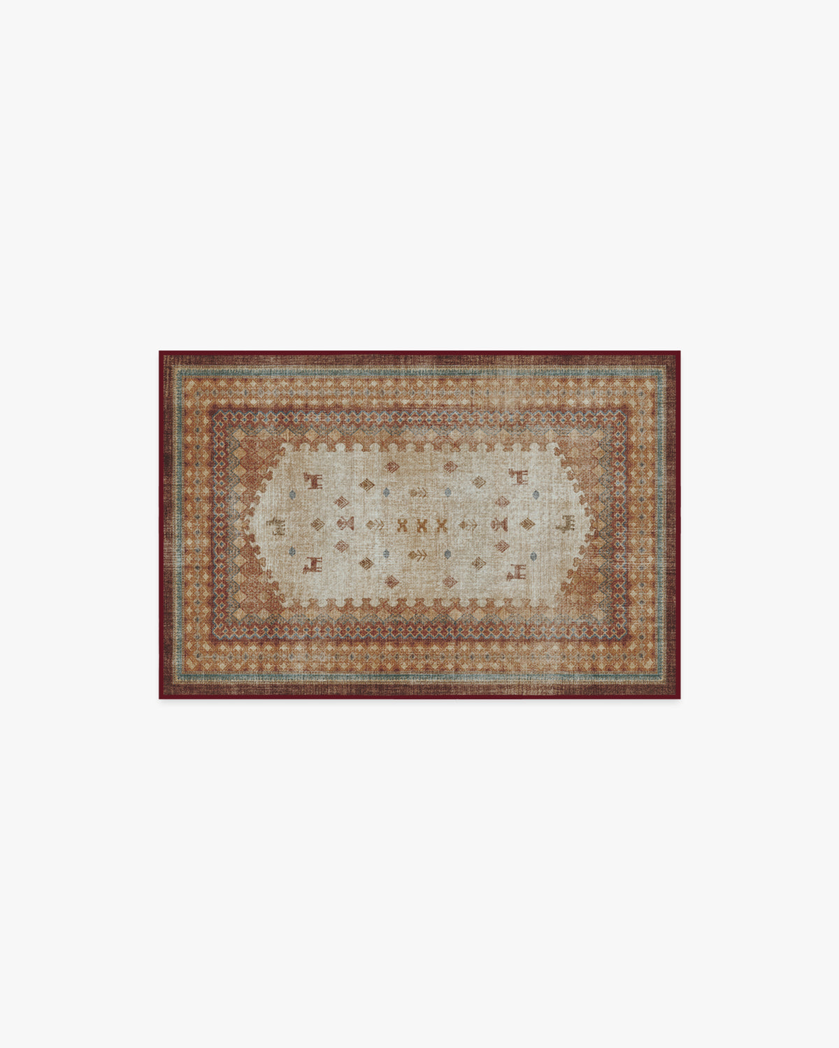Mitra — Halı, Çok Renkli, AREA, beyaz zemin, 2x3