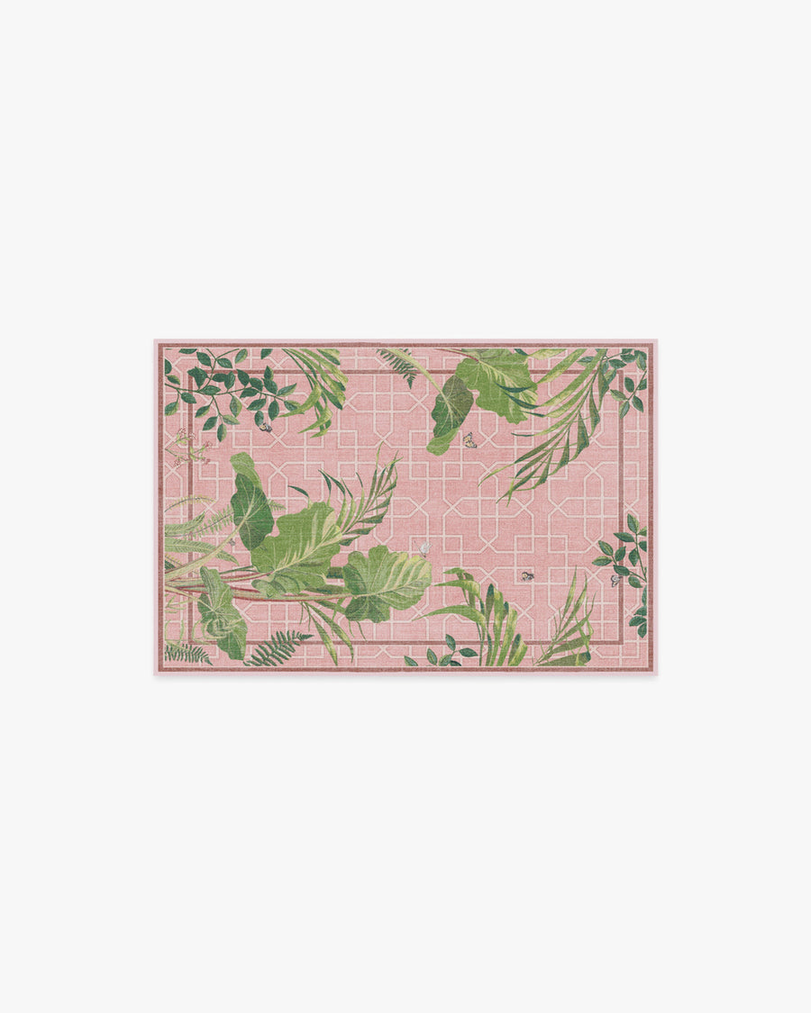 Palm House — Halı, Gül, AREA, beyaz zemin, 2x3