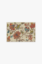 Frida Floral — Halı, Doğal, AREA, beyaz zemin, 2x3