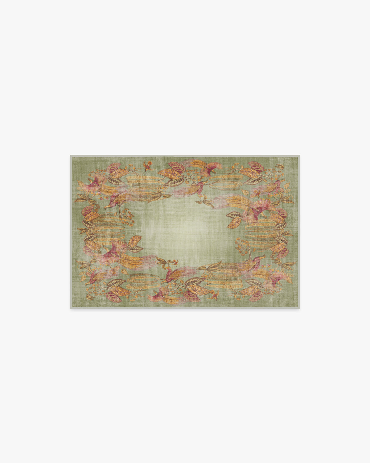 Bird Of Paradise — Halı, Gümüş Fern, AREA, beyaz zemin, 2x3