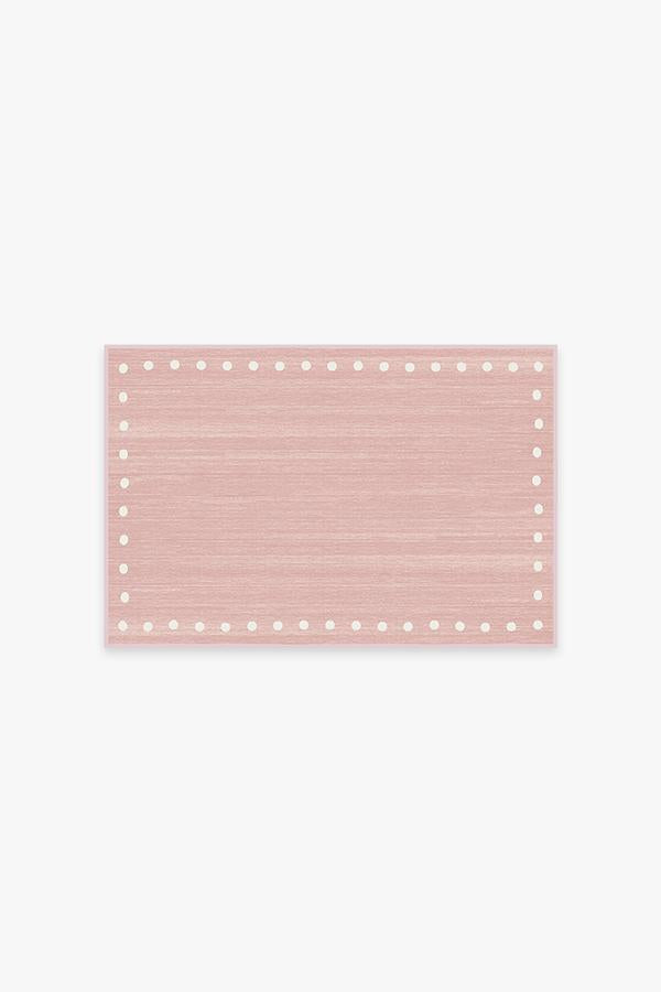 Dot Border — Halı, Pembe, AREA, beyaz zemin, 2x3