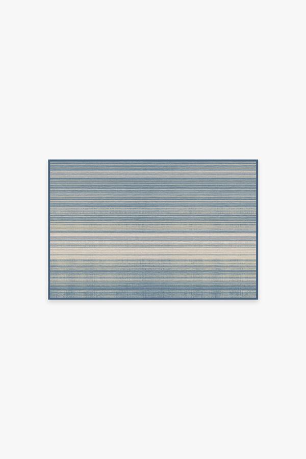 Coastal Linear Stripe — Halı, Arduvaz, AREA, beyaz zemin, 2x3