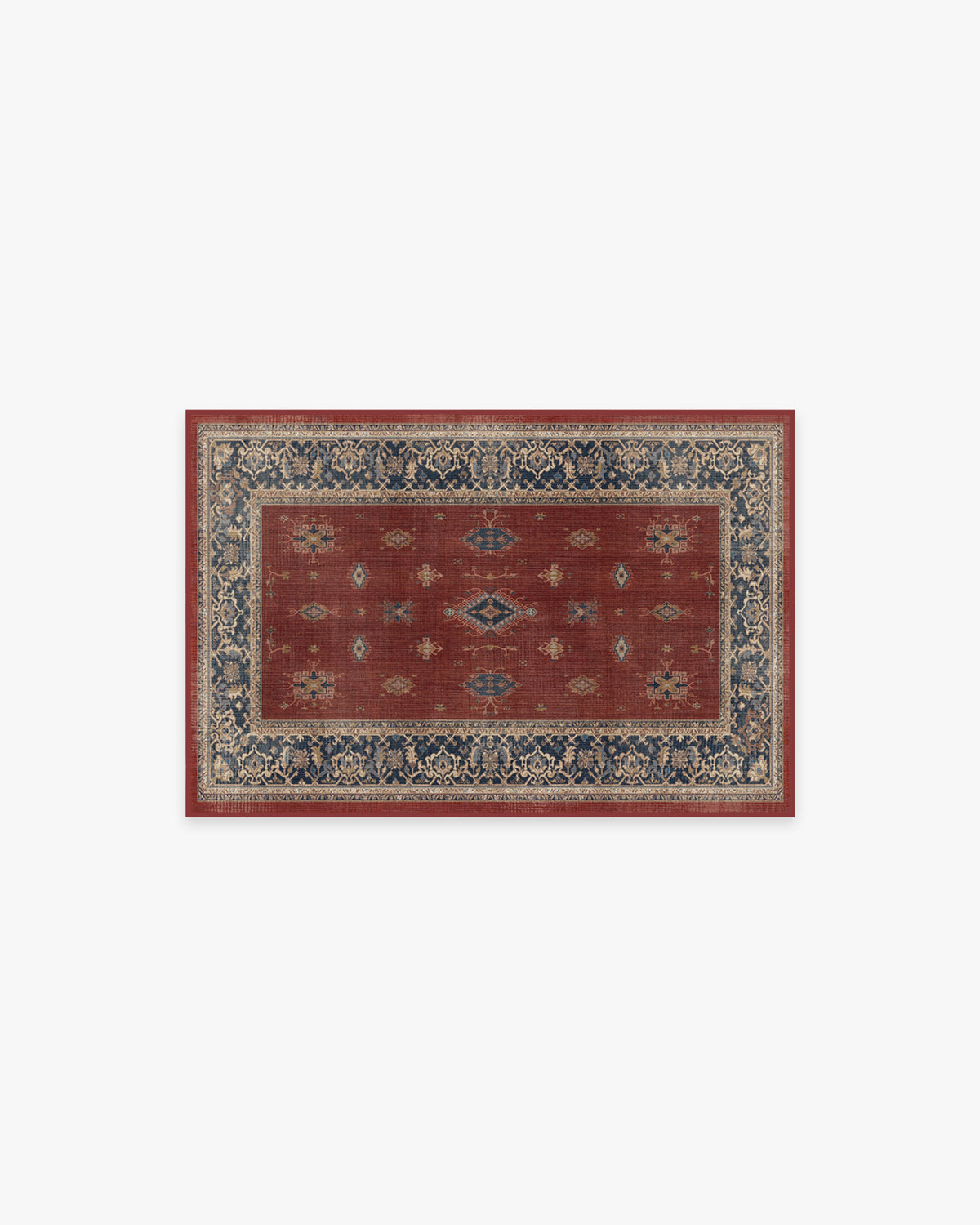 Verena — Halı, Kehribar Kırmızı, AREA, beyaz zemin, 2x3